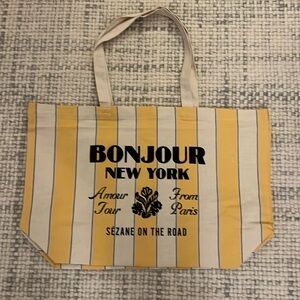 NWOT Sezane Bonjour New York Tote